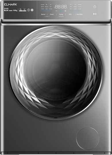 Elmark EL-1468DPH Πλυντήριο-Στεγνωτήριο Ρούχων 10kg/6kg Ατμού 1400 Στροφές
