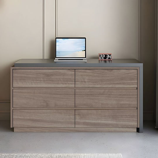 Desk Reaze 120x50x73.5cm Walnut-carbonate Desk Reaze 120x50x73.5cm Walnut-carbonate