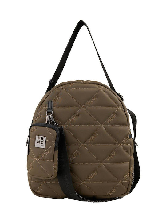 FRNC Damen Tasche Rucksack Khaki