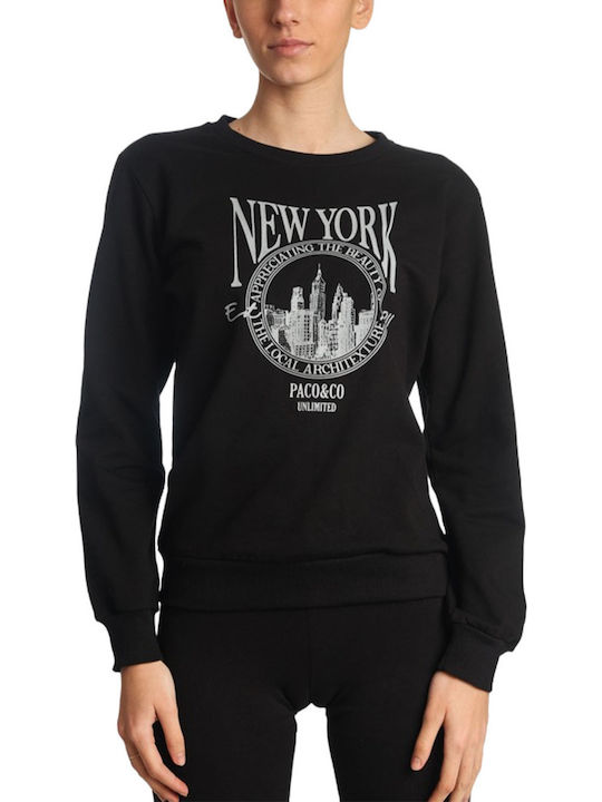 Women's Blouse Cotton Long Sleeve Black