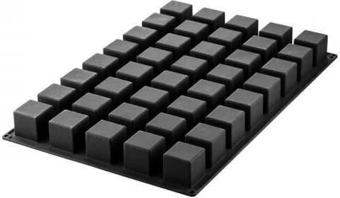 Silikomart Cube Formă de Patiserie pentru Chec Pătrat din Silicon 60x40buc 1buc