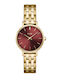 Cluse Boho Womens Watch 28mm Battery With Gold Steel Bracelet