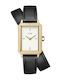 Cluse Fluette Women's Watch with Black Leather Strap
