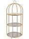 Keskor Metallic Dessert Tower Gold P22xL22xH50cm