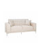 Canapea Cu Două Locuri Catifea Crem 180x86x85cm
