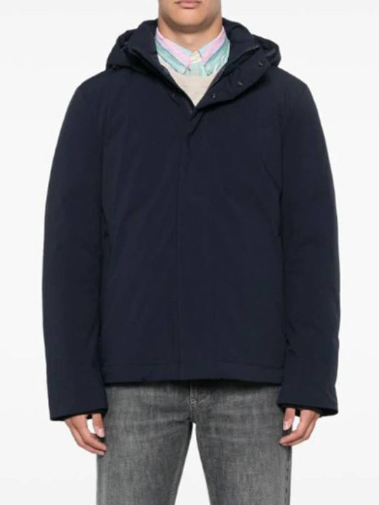 Woolrich Stretch Χειμωνιάτικο Μπουφάν Παρκά Blue