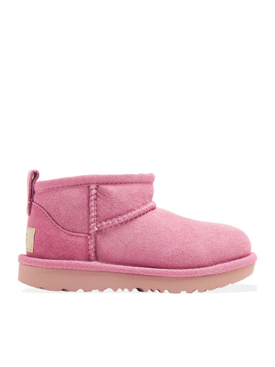 Ugg Australia Classic Suede Kids Boots with Zipper Pink 1130750T