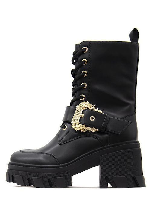 Women's Ankle Boots with High Heel Black