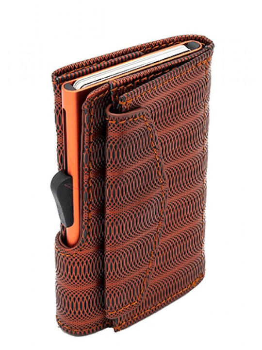 Leather Men's Wallet Classic with RFID Red