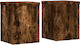 vidaXL Pot Stands Wooden 15cmx15cmx20cmcm. 2pcs