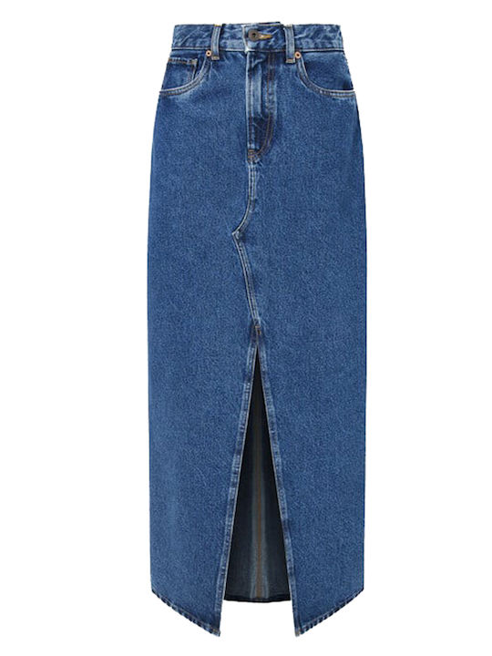 Pepe Jeans Denim Hohe Taille Maxi Rock denim