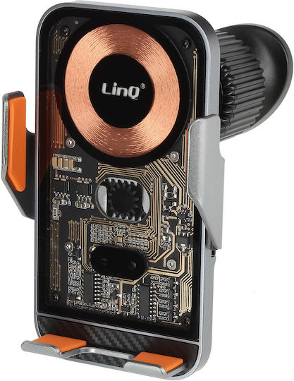 Linq Induction Car Mount 15w Vent Mount Rotating Infrared Sensor Black
