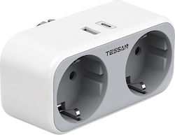 Tessan Power Strip White