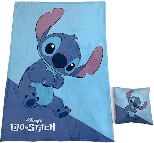 Disney Blanket Stitch Blue 110x150cm