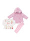 Trax Kinder Set mit Leggings Winter 2Stück Pink