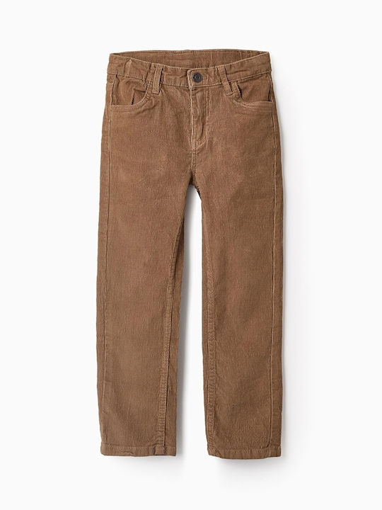 Zippy Pantaloni copii din catifea CAMEL