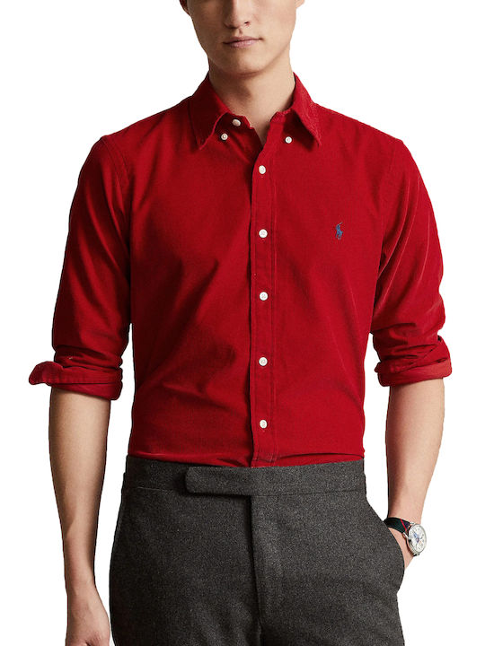 Ralph Lauren Cămașă Bărbătească Corduroy Martin Red