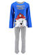 Superheroes Kids' Pajamas Winter Cotton Blue