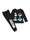 Disney Kids' Pajamas Winter Cotton Dark Grey Mickey