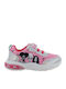 Barbie Παιδικά Sneakers Ανατομικά με Σκρατς & Φωτάκια Ασημί