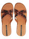 Flache Sandalen für Damen Flatforms in Braun Farbe