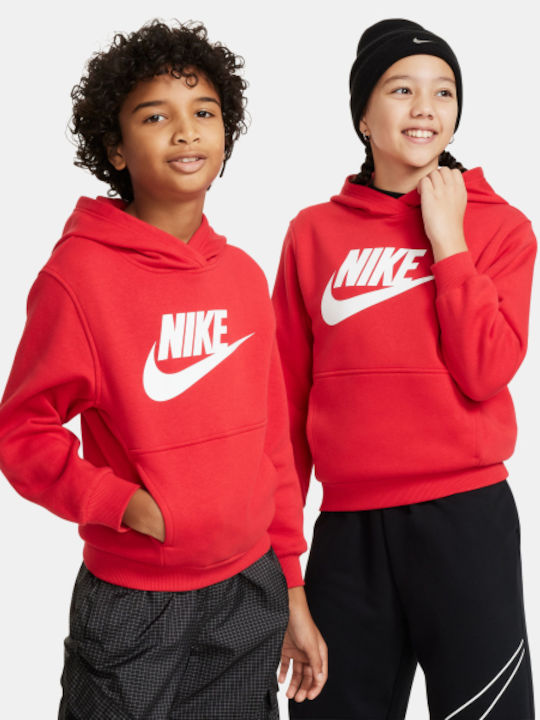 Nike Kids Fleece Sweatshirt with Hood Red Club