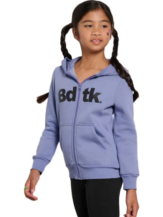 Kids Sweatshirt with Fleece Lining and Hood with Pockets Blueberry