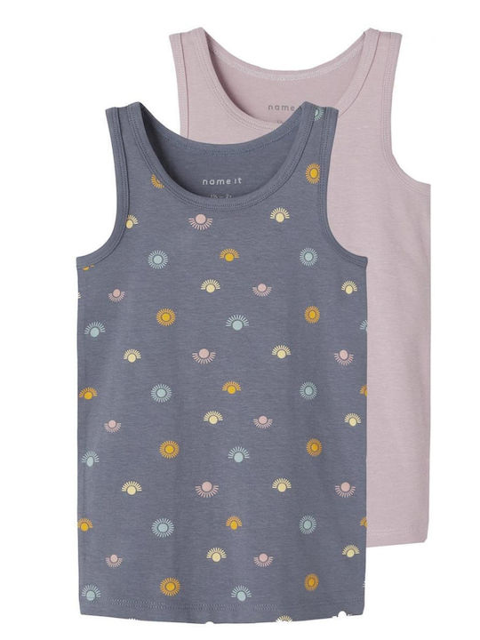 Name It Kids Tank Tops Set Folkstone Grey 2pcs