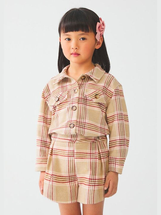 Abel & Lula Kids Checked Shirt Pink