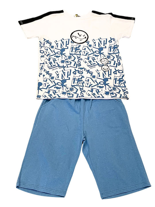 Set pentru copii cu șorturi Vară 2buc White, Teal