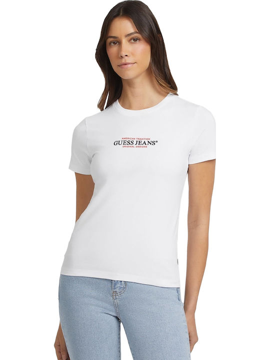 Guess Γυναικείο T-shirt Λευκό