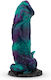 Dragonfly Dildo Dildo με Βεντούζα Μωβ 22.6cm