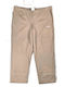 Dama Tesatura Capri Pantaloni Mocha/White