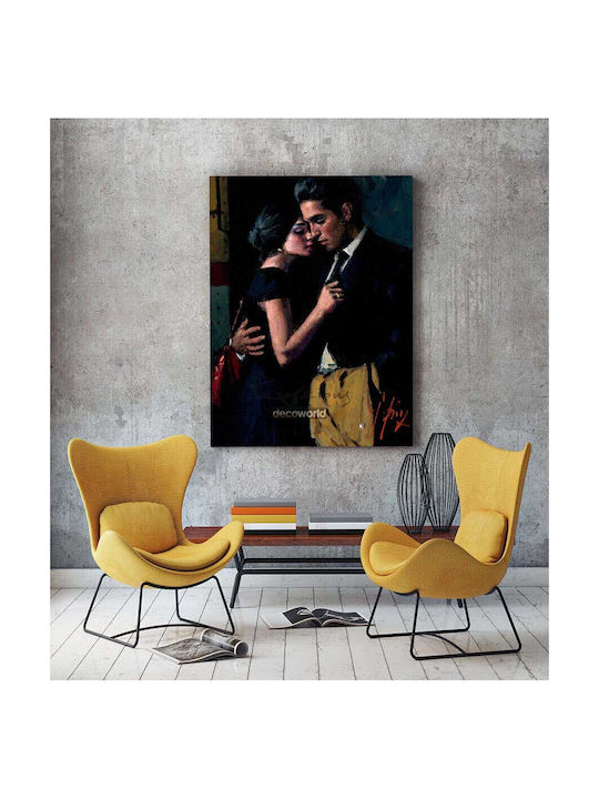 Με Ζευγάρι Πίνακας σε Καμβά 30x40cm knv476