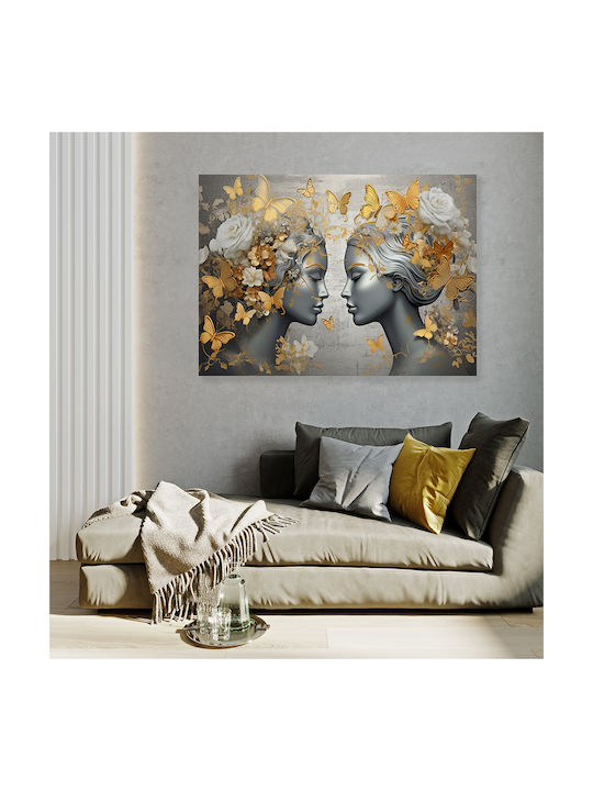 Canvas Painting Women Butterflies Knv2450 80cm X 120cm