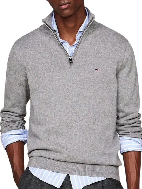 Tommy Hilfiger Pulover Mânecă Lungă Gri Mediu H...