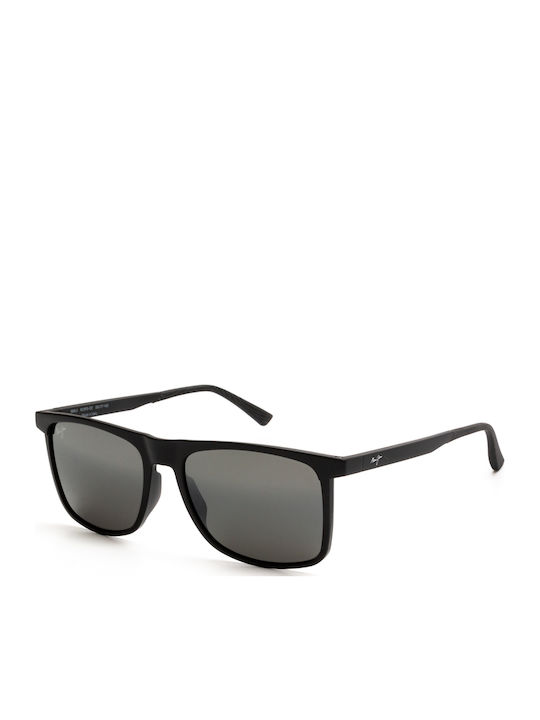 Maui Jim Sunglasses Μαύρα with Acetate Frame & Gray Lens