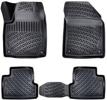 Umbrella Комплект Предни и Задни Постелки 4бр от Маркуч за Jeep Чероки 2013+ Черни