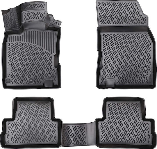 Umbrella Set Covorașe Față și Spate 4buc din Furtun pentru Nissan Qashqai II (J11) 2013-2021 Negre