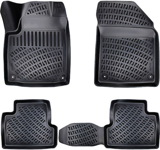 Umbrella Set Covorașe Față și Spate 4buc din Furtun pentru Jeep Cherokee 2014-2019 Negre