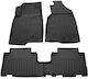 Umbrella Set of Front and Rear Mats 4pcs for Opel Antara 2006-2018 Black