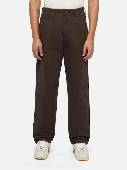 Dickies Duck Canvas Carpenter Pantaloni pentru bărbați cu Croială Normală Dark Brown