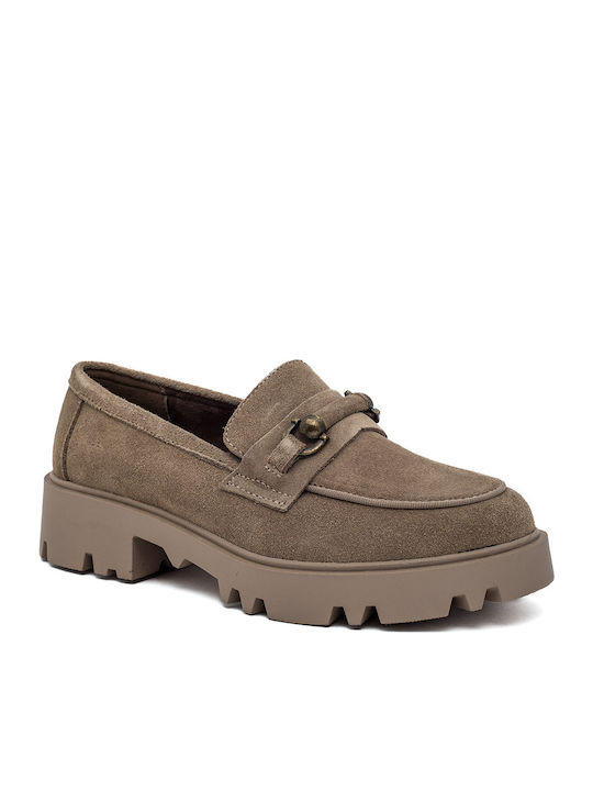 Damen Mokassins in Braun Farbe