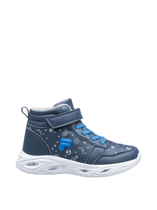 Fila Kids Sneakers High with Scratch Navy Blue