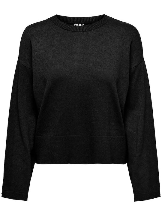 Only Damen Langarm Pullover Schwarz