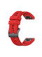 Techsuit Strap Silicone Red (Garmin Instinct)