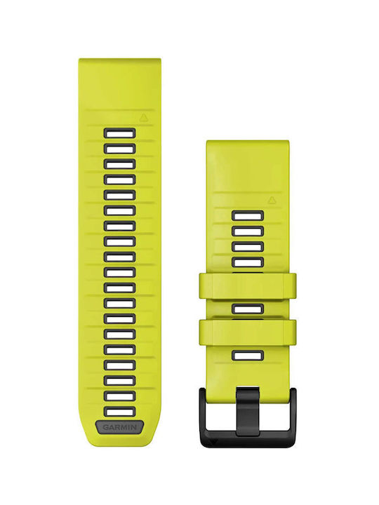 Garmin Quickfit 26 Amp Yellow Graphite Silicone Wearable Strap