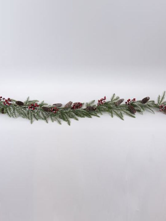 Snowy Pinecone Garland 160cm