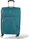Medium Fabric Suitcase 4 Wheels Playbags Collection Fw8024-24 65cm Petrol