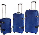 Suitcase-trolley Rcm 509-set3-blue Blue